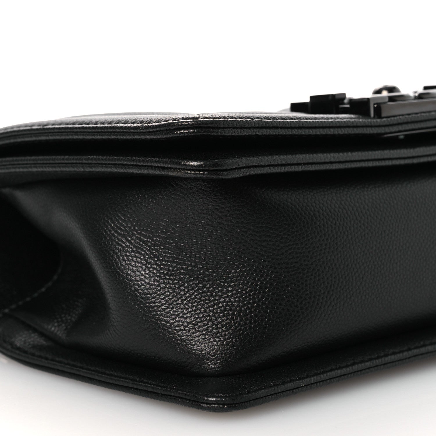 Caviar Quilted Small Boy Flap So Black