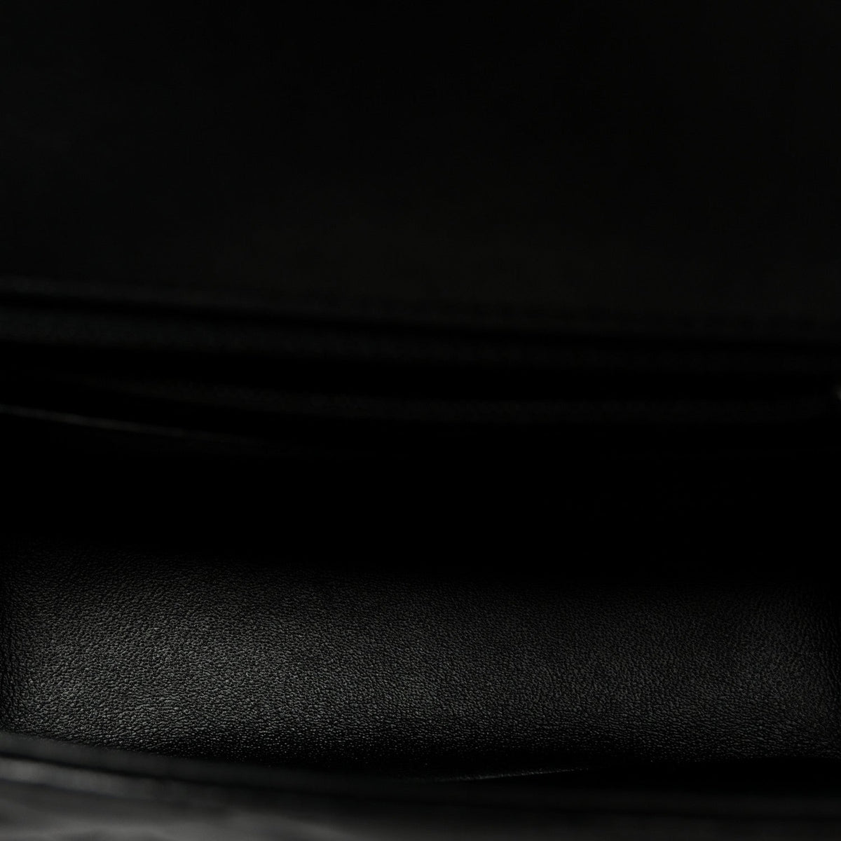 Lambskin Quilted Mini Square Flap Black
