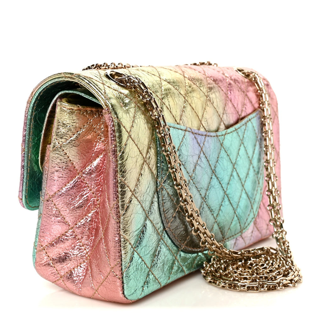 Metallic Goatskin Quilted 2.55 Reissue 225 Flap Multicolor