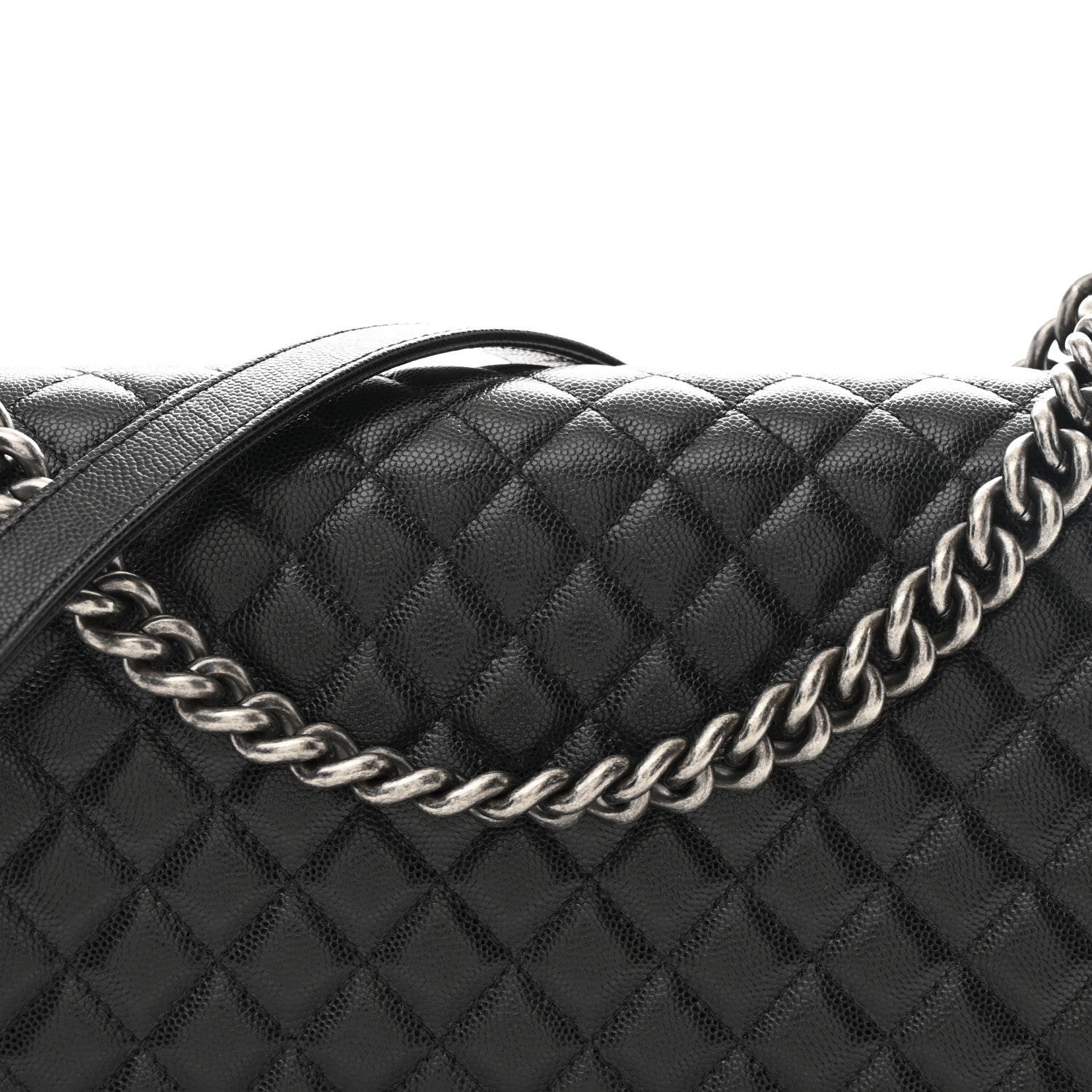 Caviar Quilted New Medium Boy Flap Black