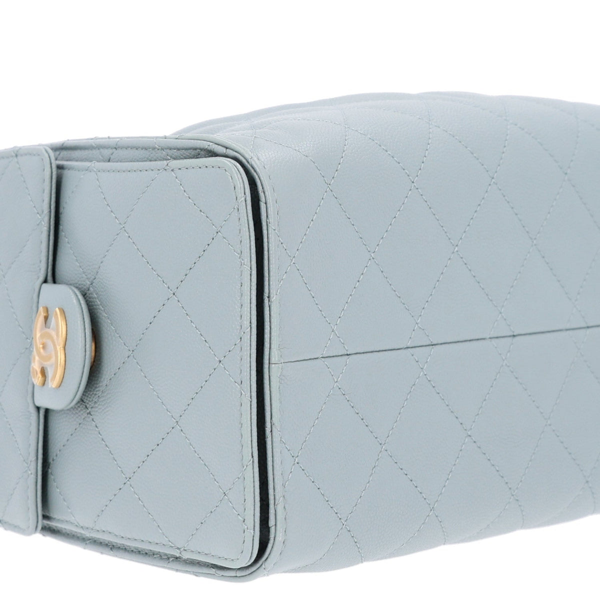 Caviar Quilted Small Chanel 25 Handbag Light Green