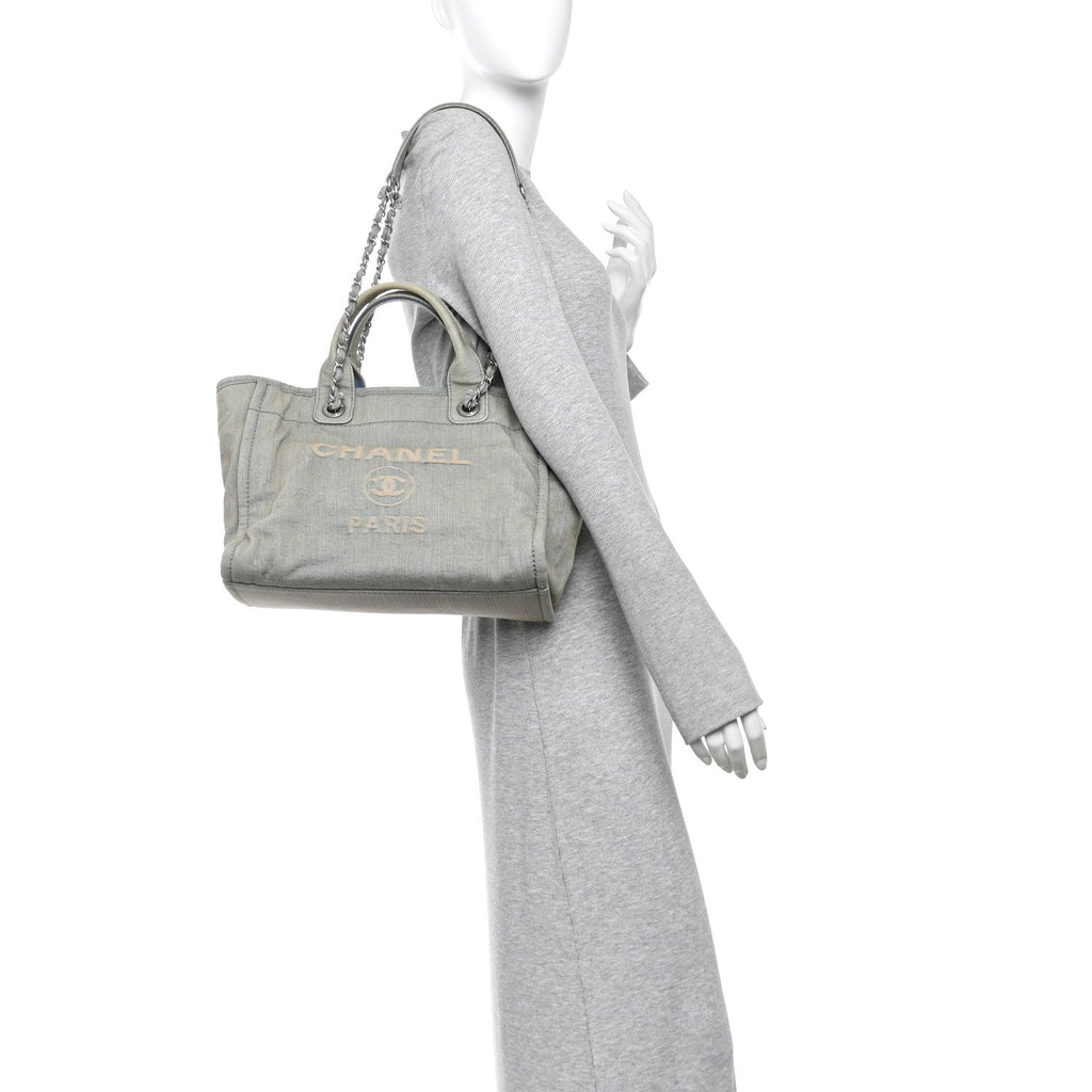 Denim Small Deauville Tote Light Blue