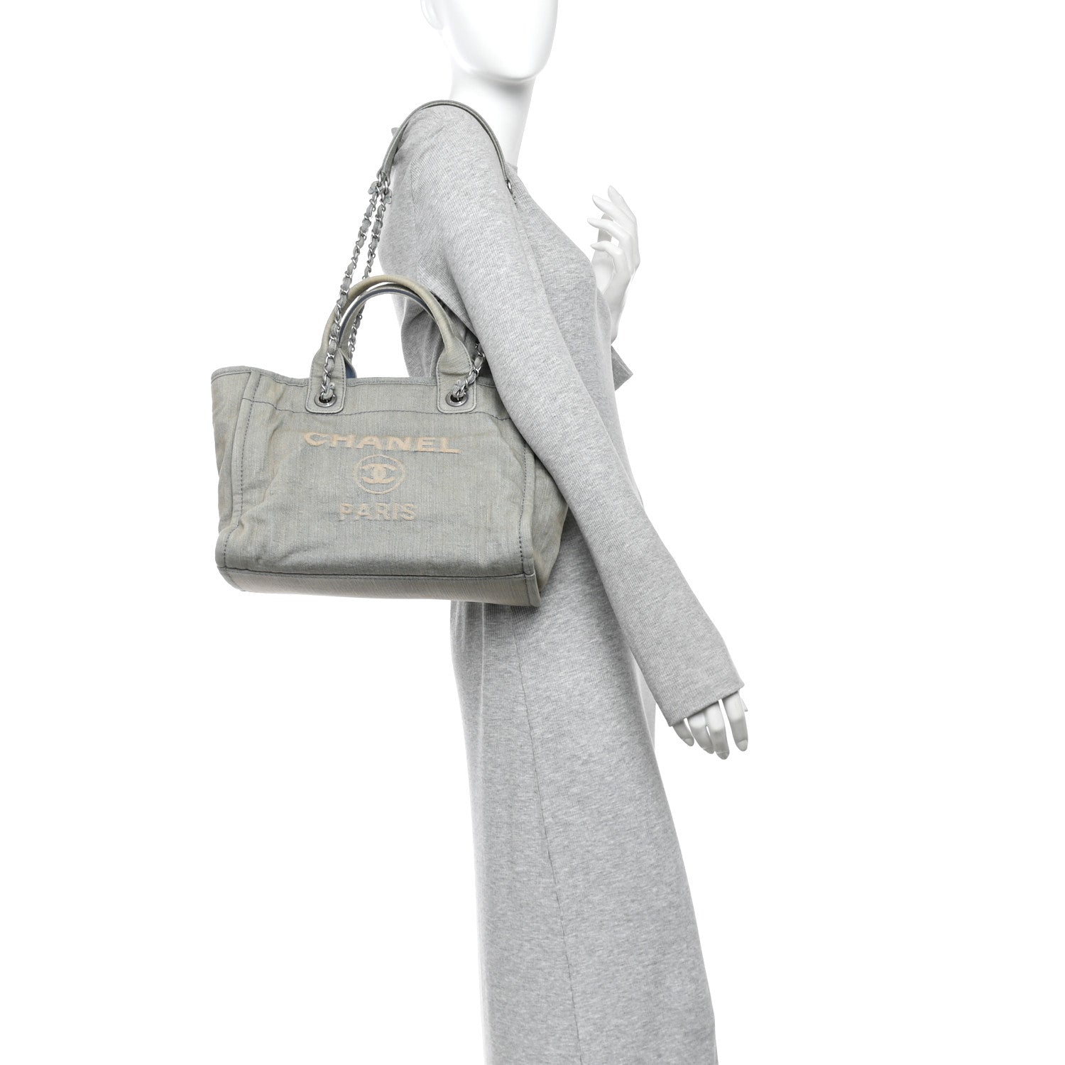 Denim Small Deauville Tote Light Blue