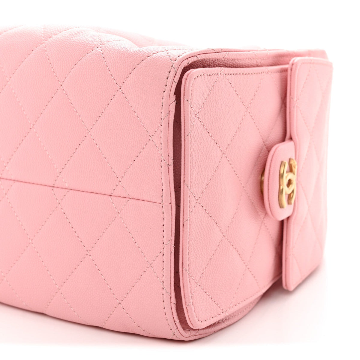 Caviar Quilted Small Chanel 25 Handbag Light Pink