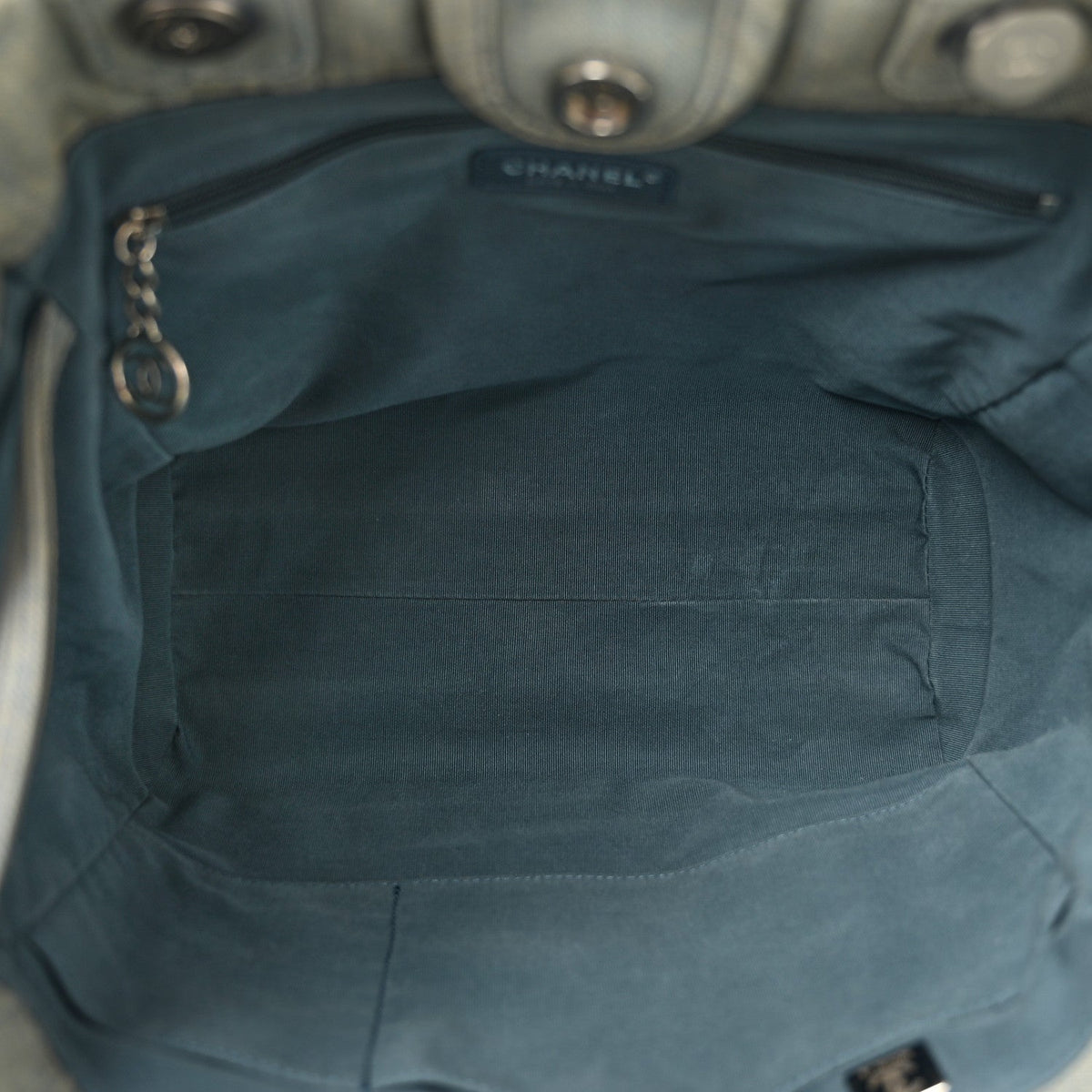 Denim Small Deauville Tote  Light Blue