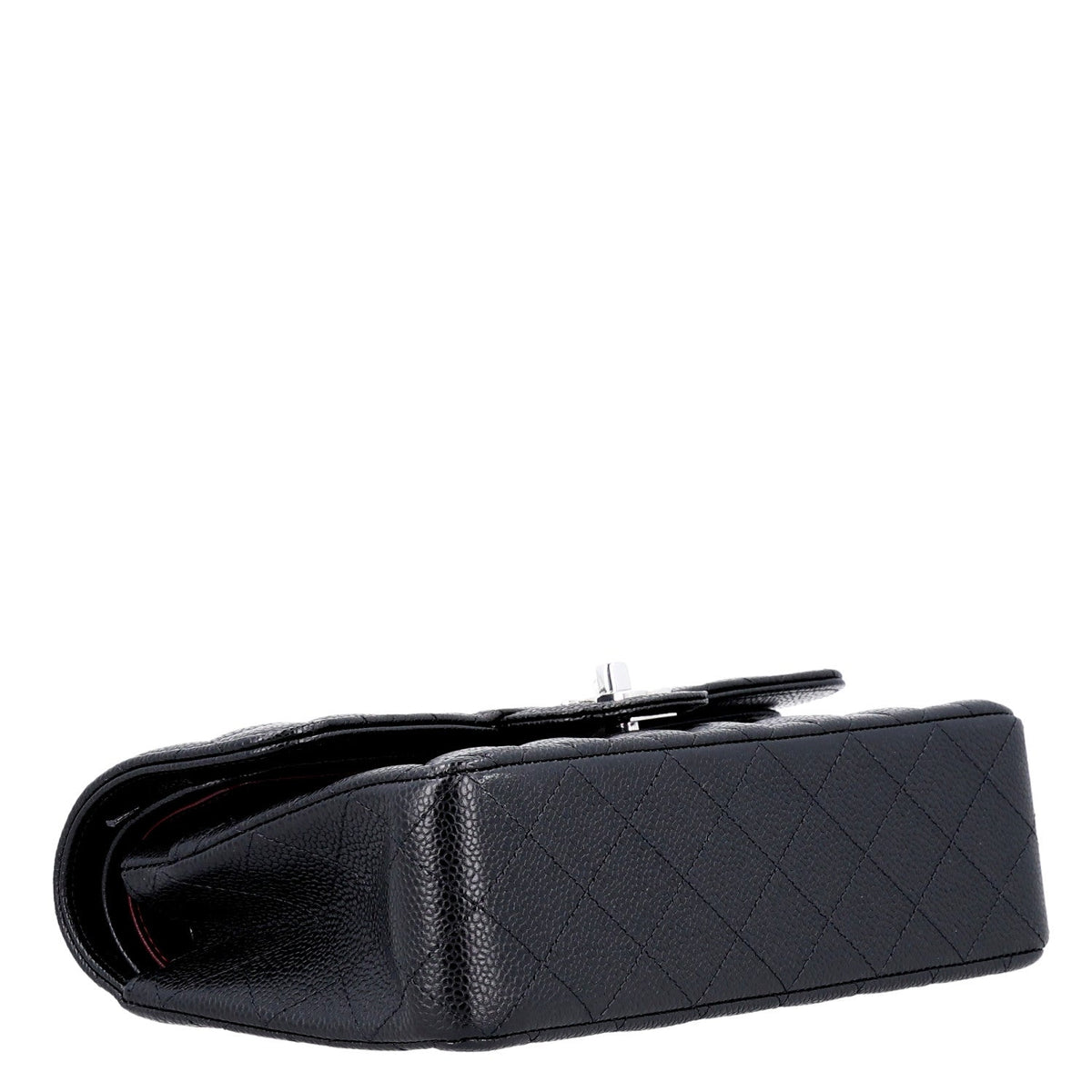 Caviar Quilted Small Double Flap Black