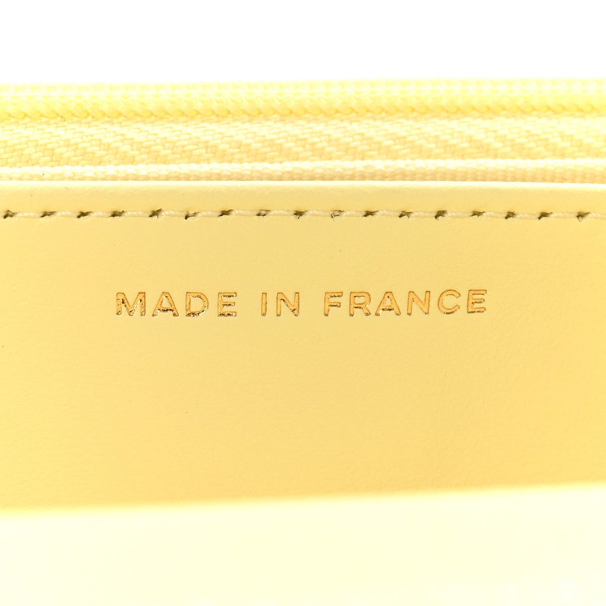 Caviar Quilted CC Turn Lock Wallet On Chain WOC Light Yellow
