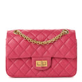 Aged Calfskin Quilted 2.55 Reissue Mini Flap Pink