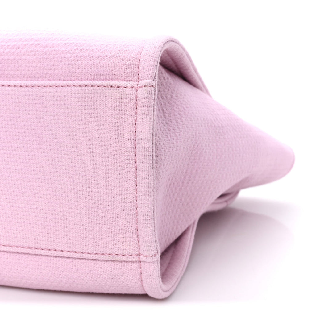 Mixed Fibers Small Deauville Tote Dark Pink