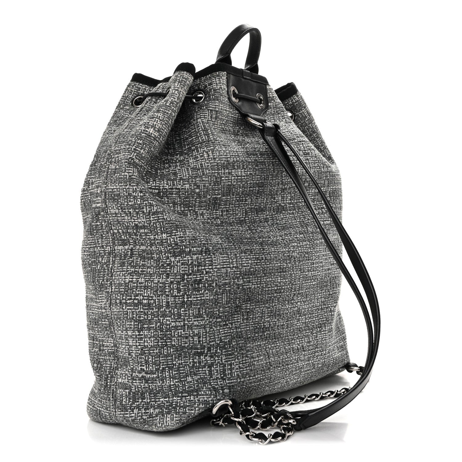Canvas Large Deauville Backpack Charcoal