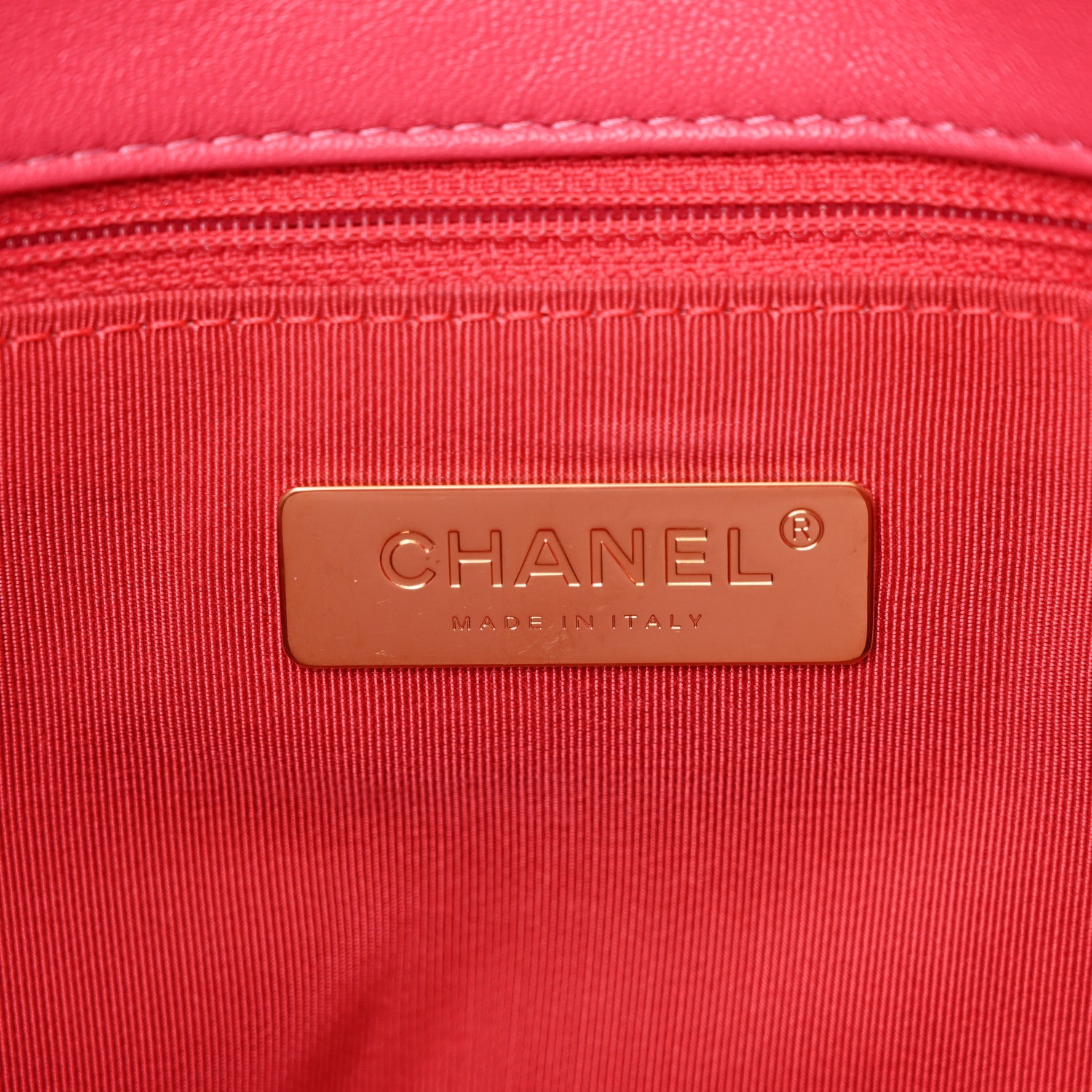 Lambskin Quilted Medium Chanel 19 Flap Light Pink