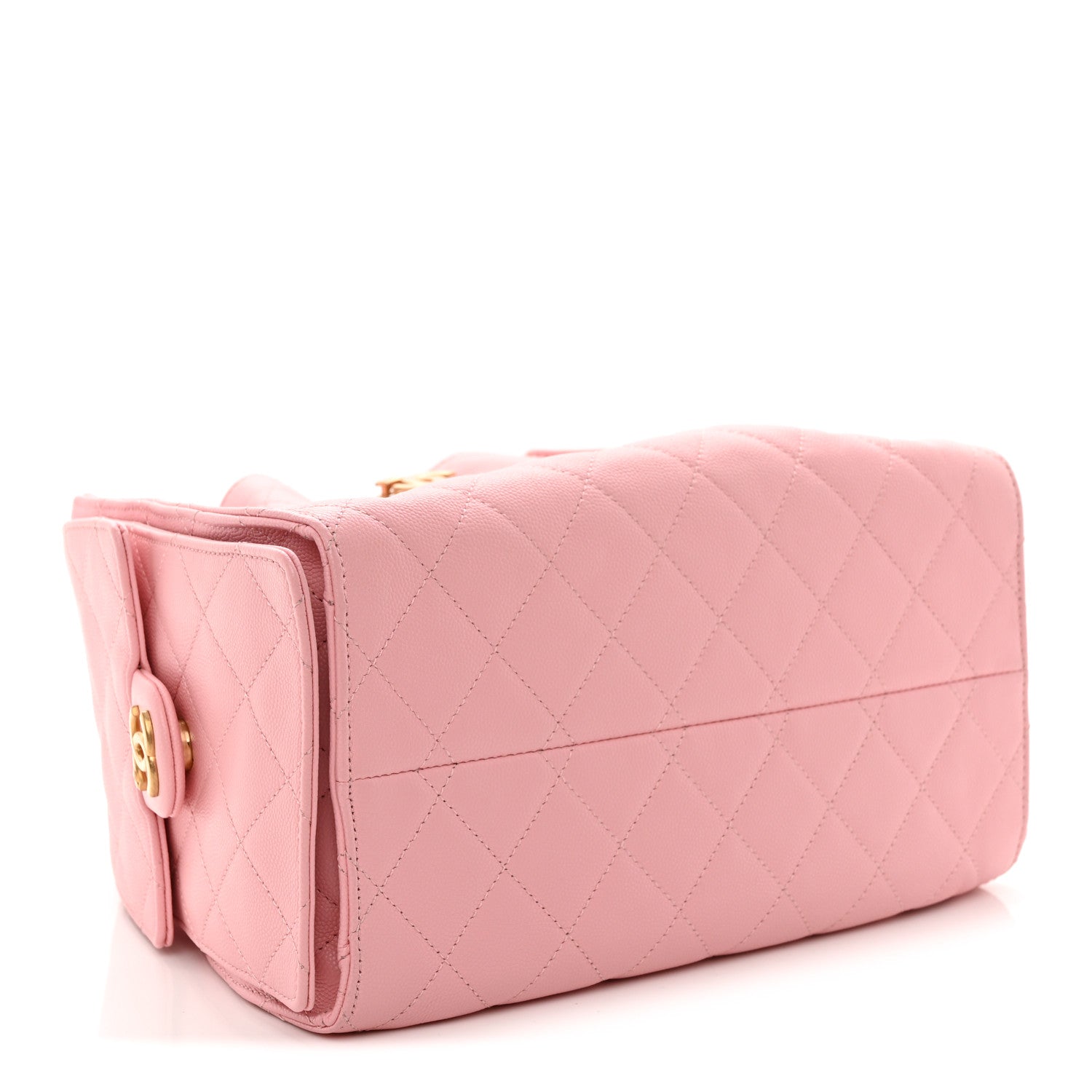 Caviar Quilted Small Chanel 25 Handbag Light Pink