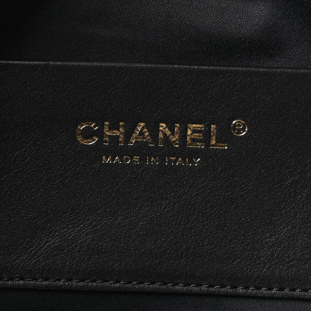 Pony Hair Mini Chanel 25 Handbag Black