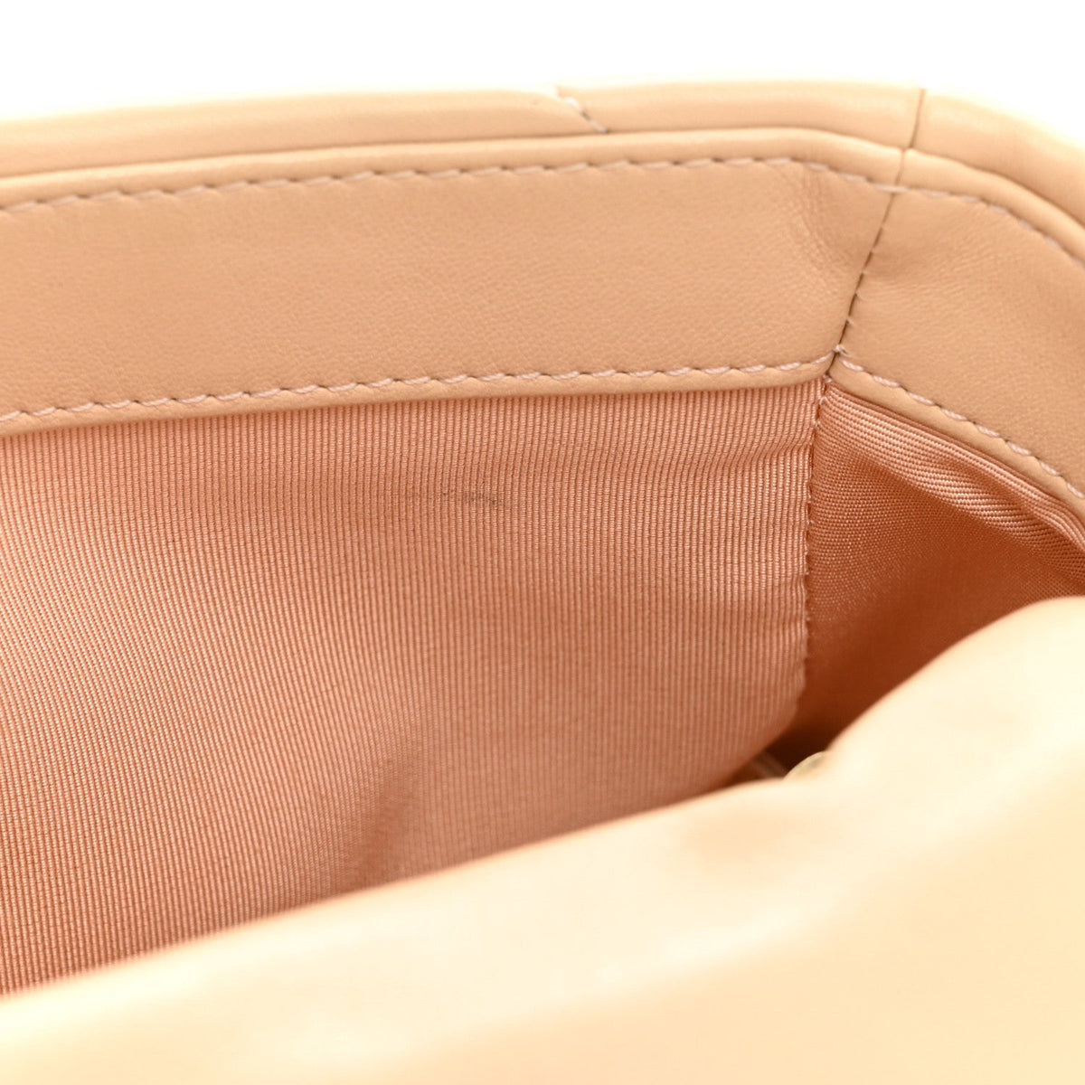 Lambskin Quilted Medium Chanel 19 Flap Light Beige