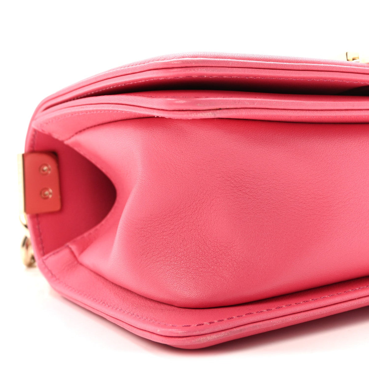Snakeskin Small Boy Flap Pink