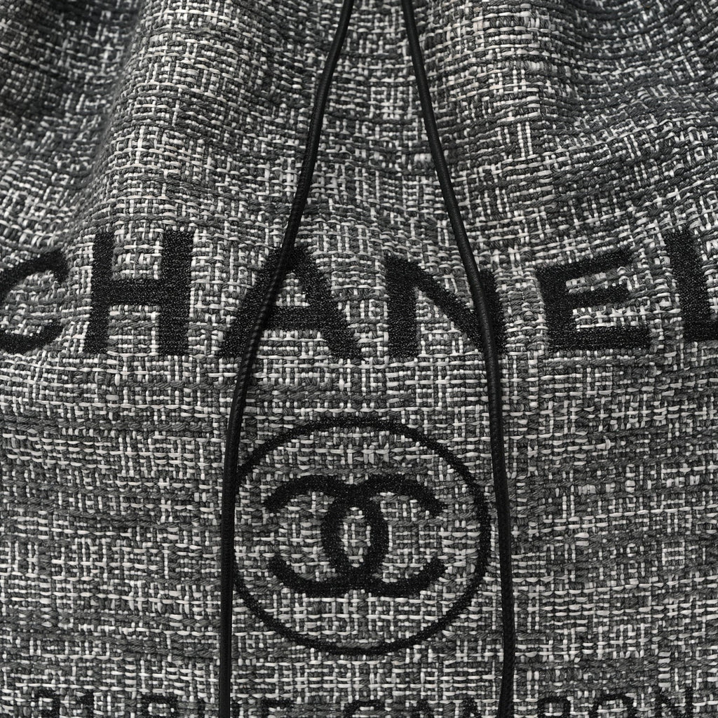 Canvas Large Deauville Backpack Charcoal