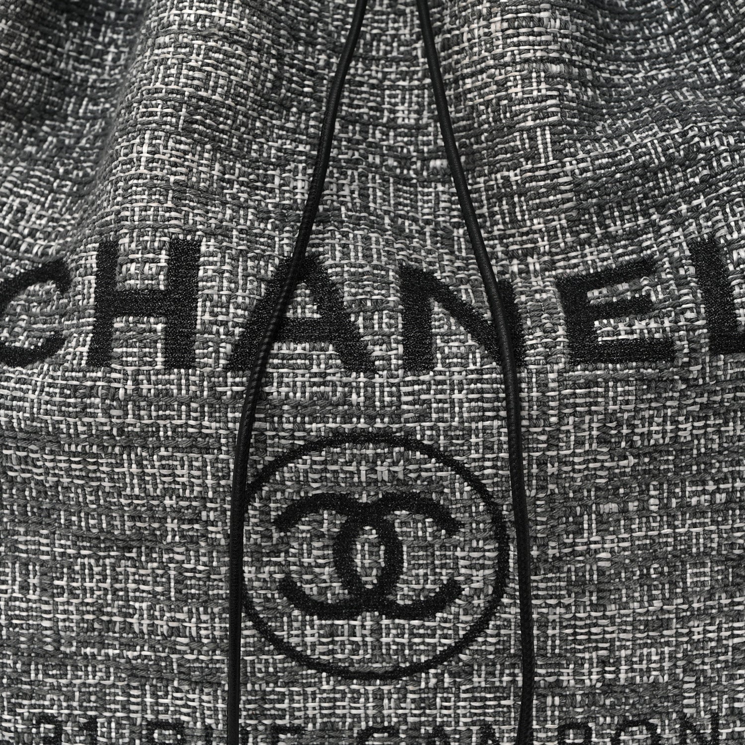 Canvas Large Deauville Backpack Charcoal