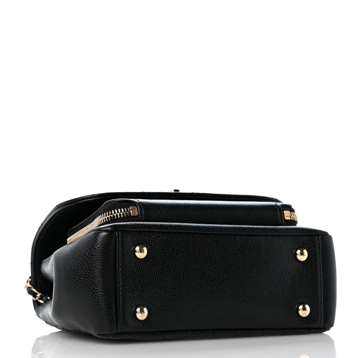 Caviar Quilted Small Business Affinity Flap Black