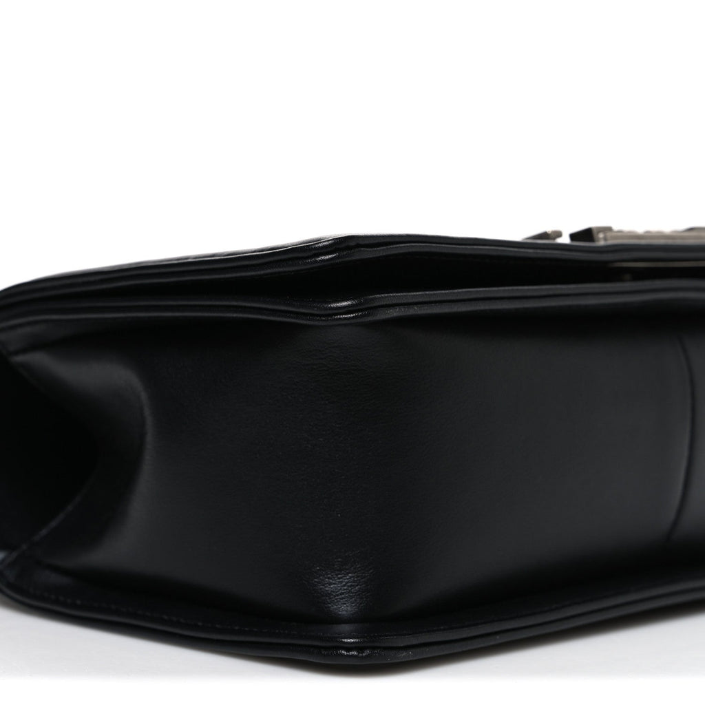 Lambskin Quilted New Medium Boy Flap Black