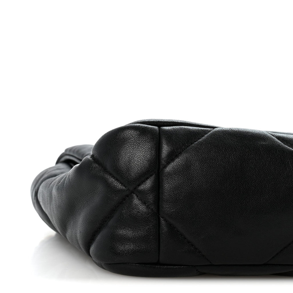 Lambskin Quilted Medium Chanel 19 Flap Black