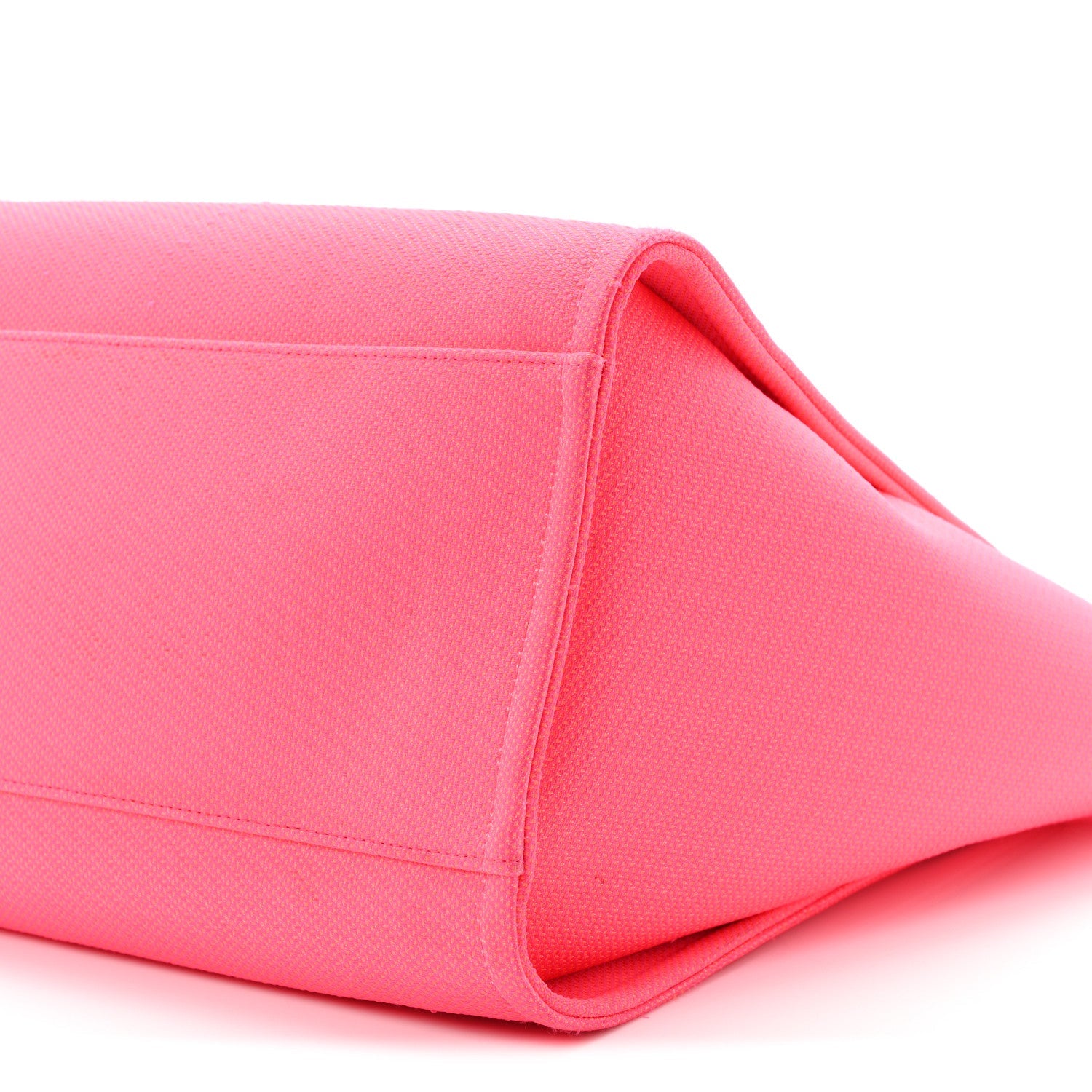 Mixed Fibers Calfskin Medium Deauville Tote Pink Orange