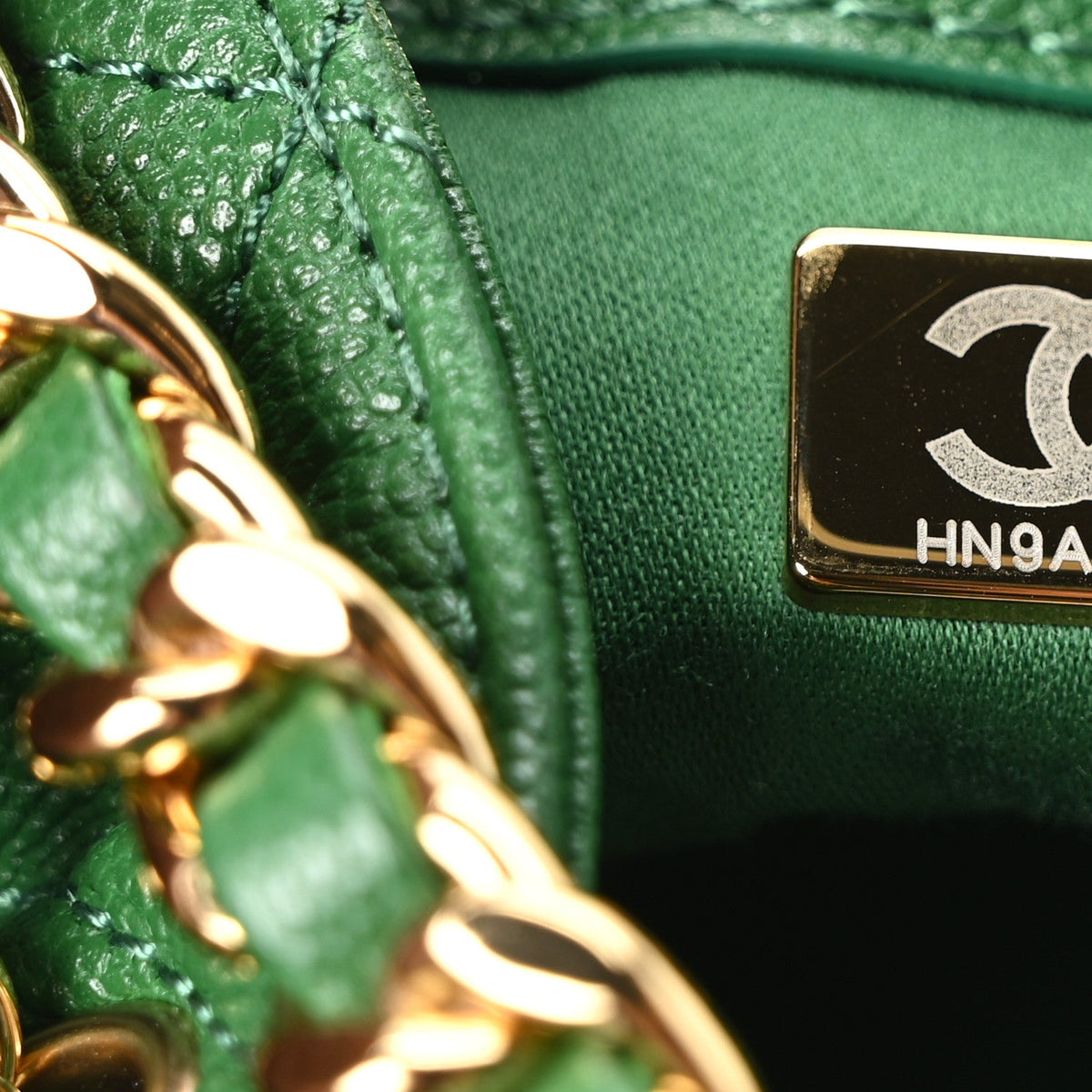 Caviar Quilted Mini Chanel 25 Handbag Green