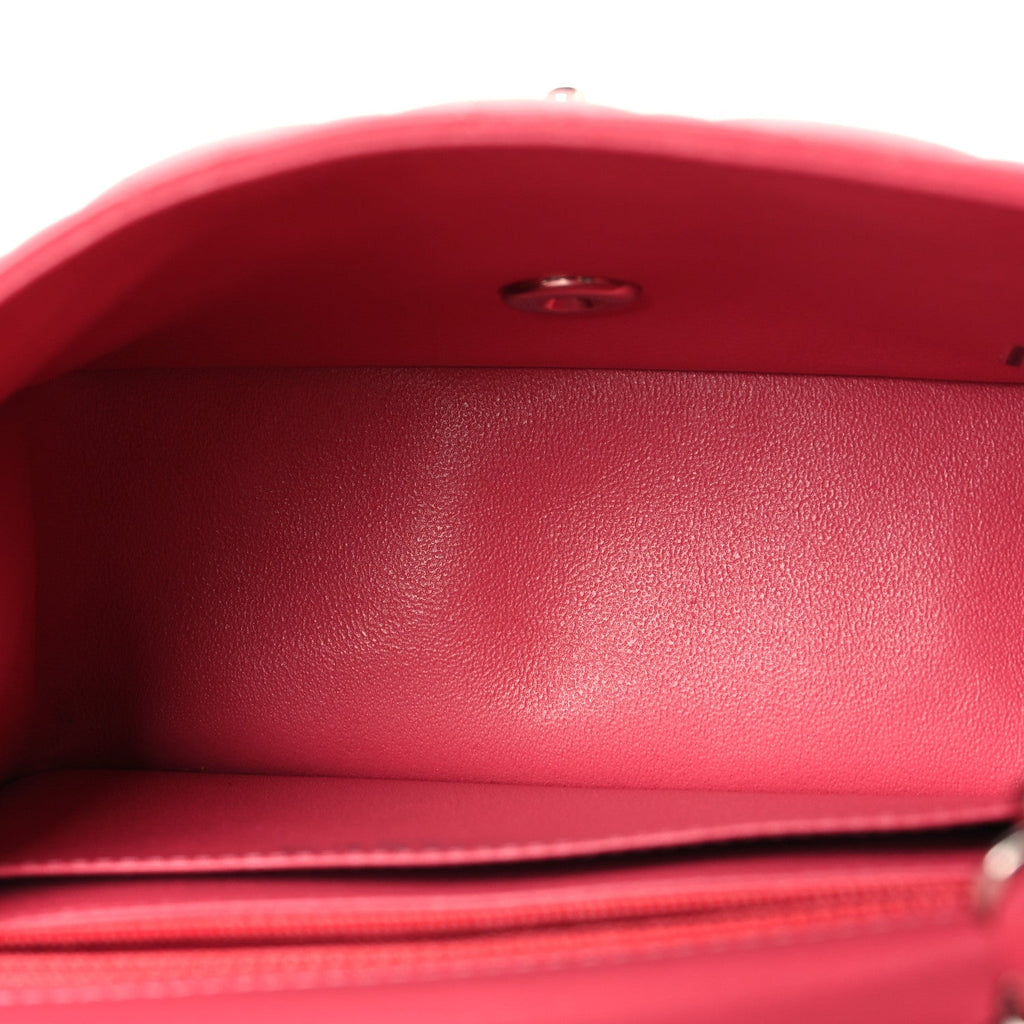 Lambskin Quilted Mini Square Flap Pink
