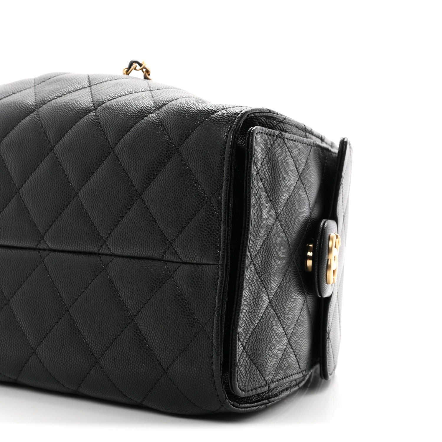 Caviar Quilted Small Chanel 25 Handbag Black