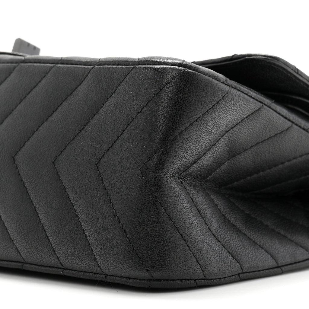 Sheepskin Chevron Quilted 2.55 Reissue 225 Double Flap So Black
