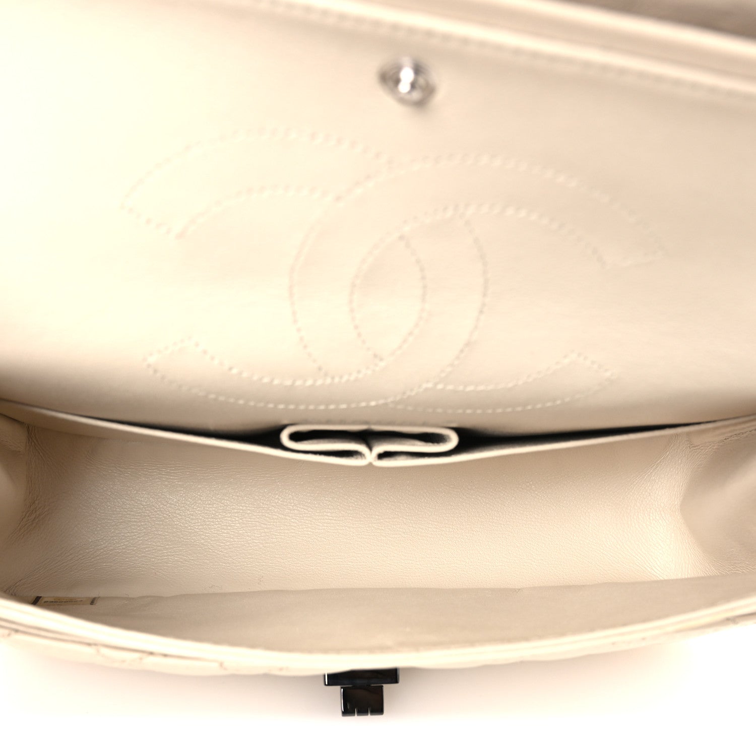 Aged Calfskin Quilted 2.55 Reissue 225 Flap White