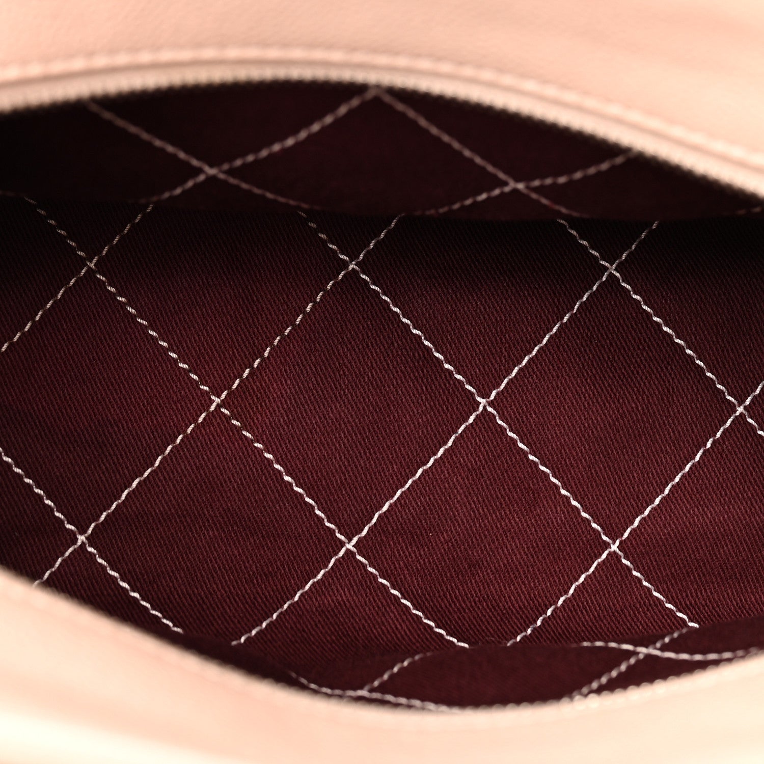 Caviar Quilted Small Deauville Bowling Bag Light Pink