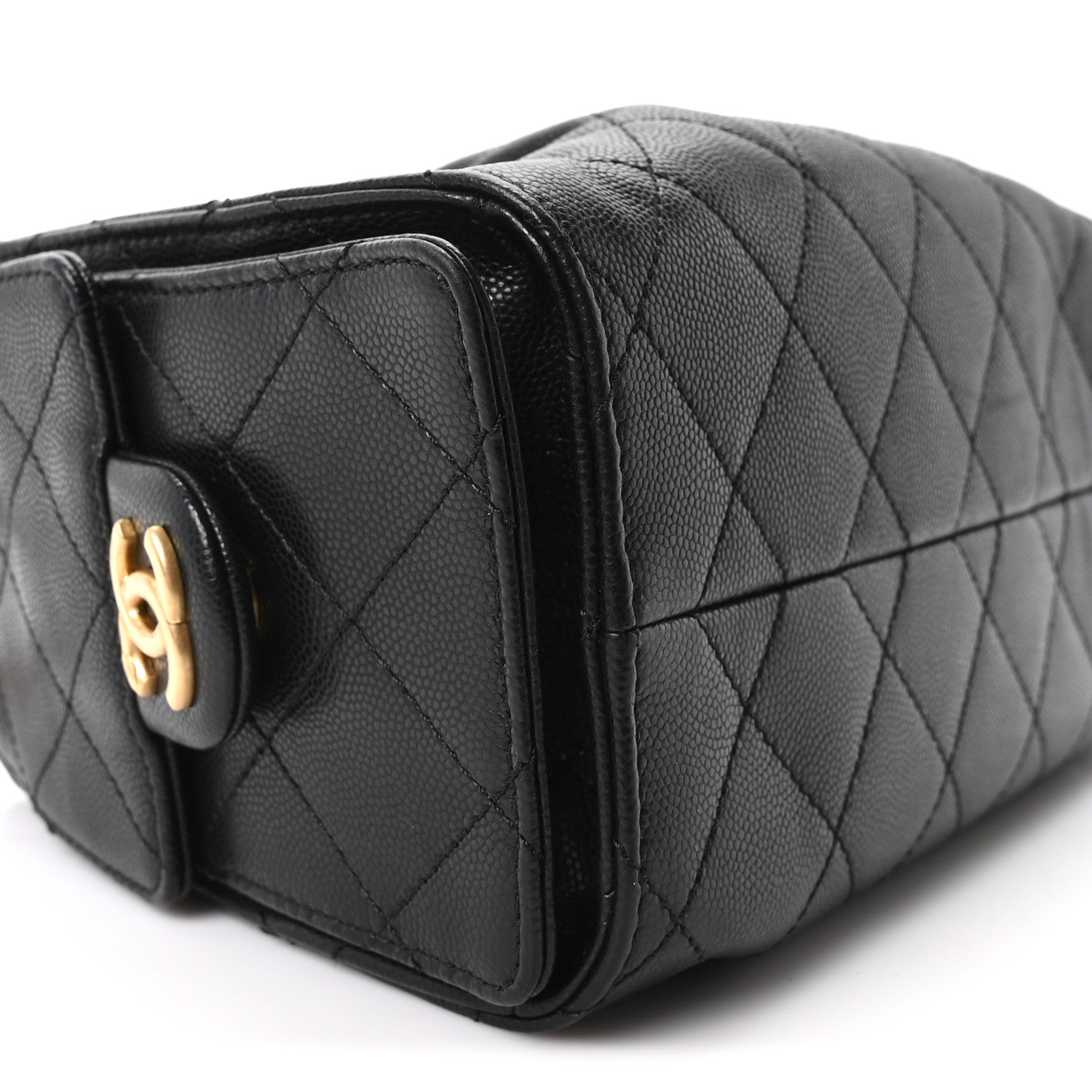 Caviar Quilted Mini Chanel 25 Handbag Black