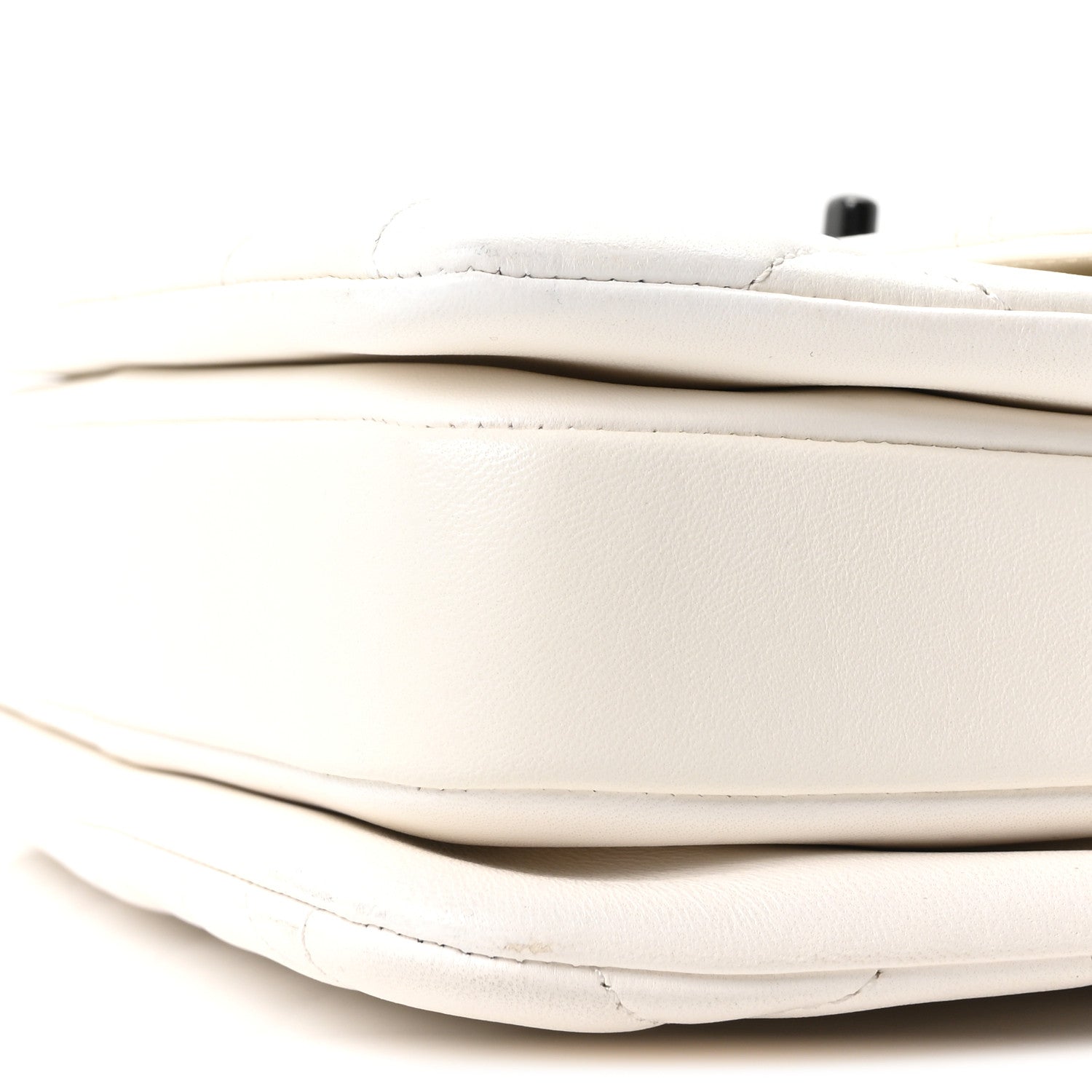 Lambskin Quilted Small Trendy CC Dual Handle Flap Bag White