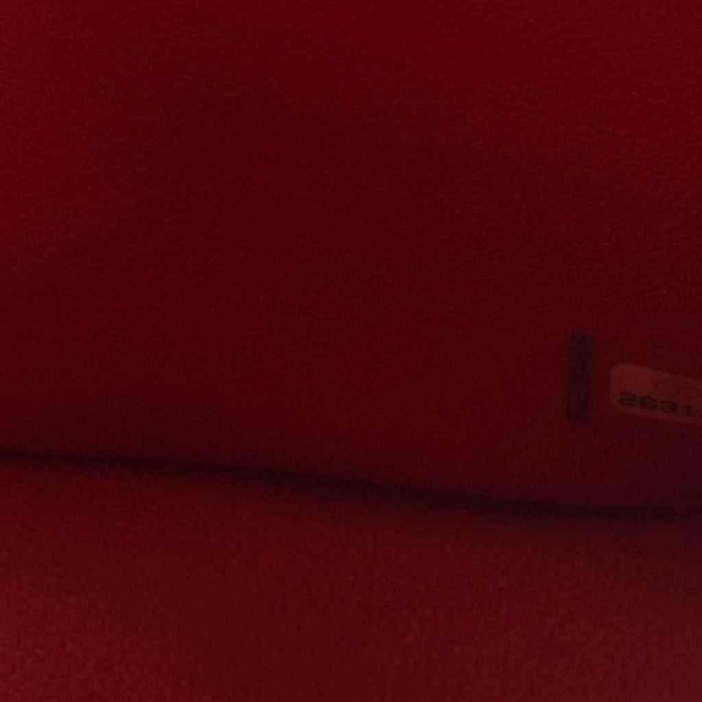 Caviar Quilted Maxi Double Flap Dark Red