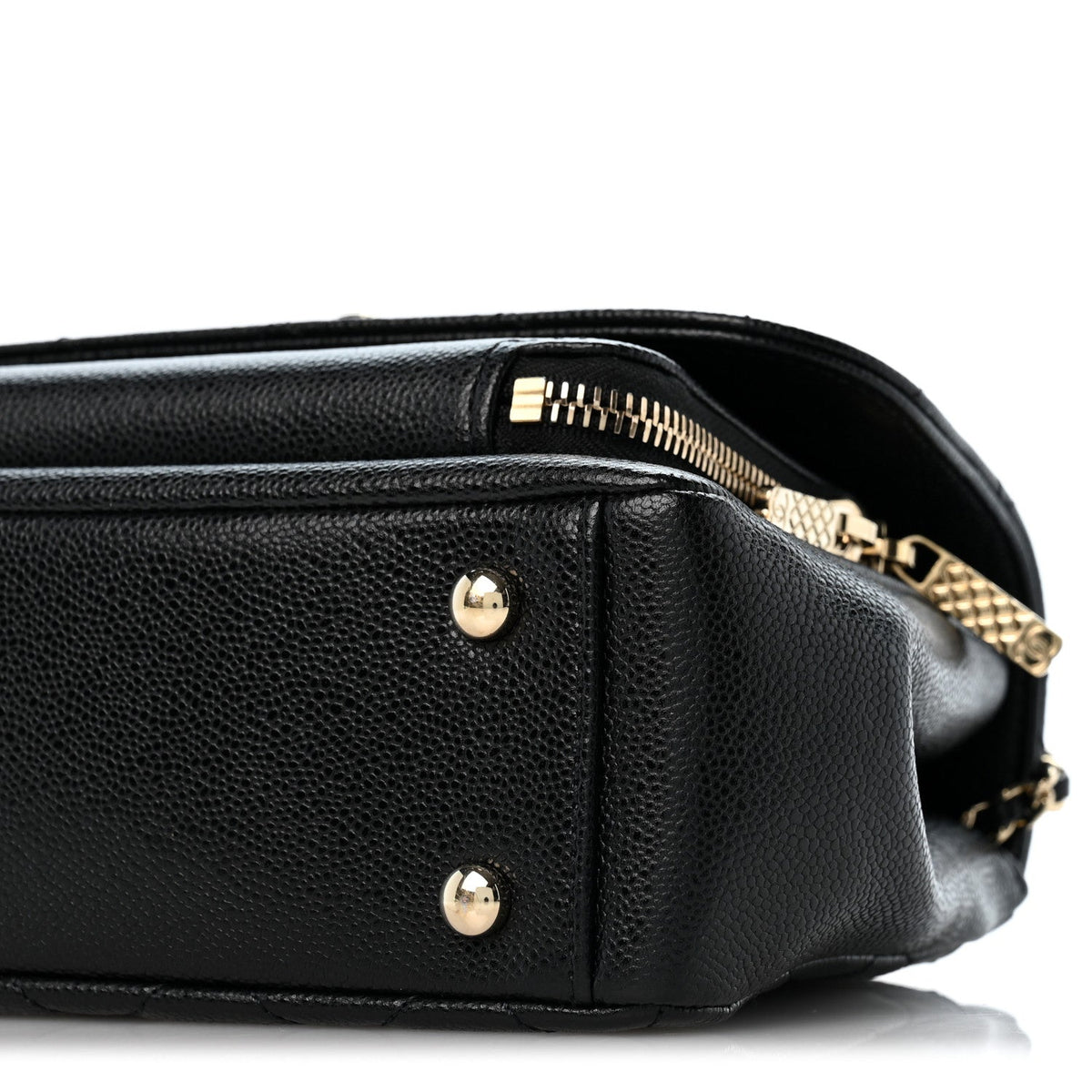 Caviar Quilted Small Business Affinity Flap Black