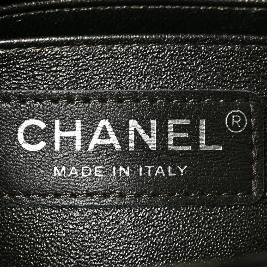 Caviar Quilted Mini Square Flap Dark Charcoal