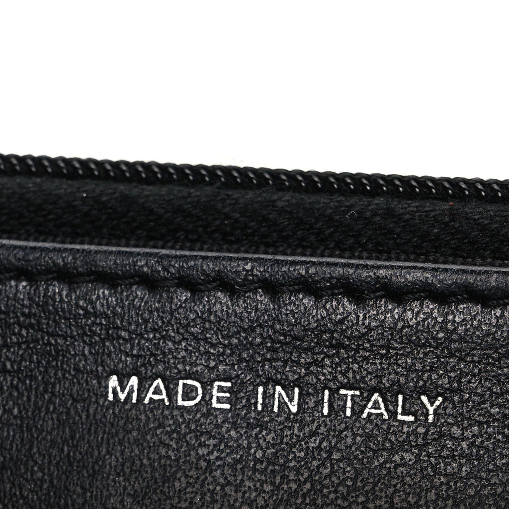 Patent Quilted Bi-Color Wallet On Chain WOC Red Black