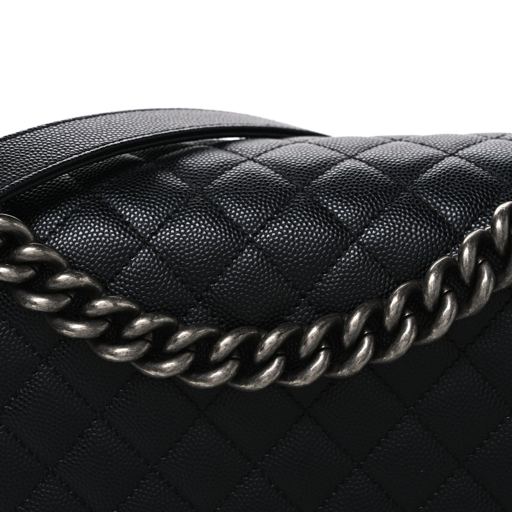 Caviar Quilted New Medium Boy Flap Black