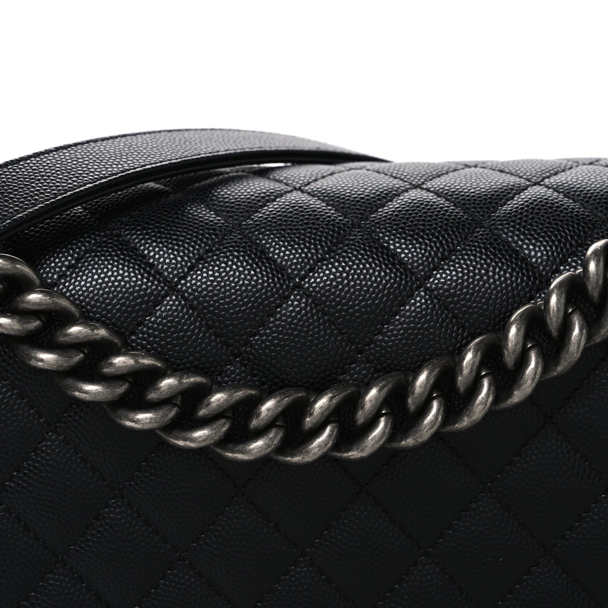 Caviar Quilted New Medium Boy Flap Black