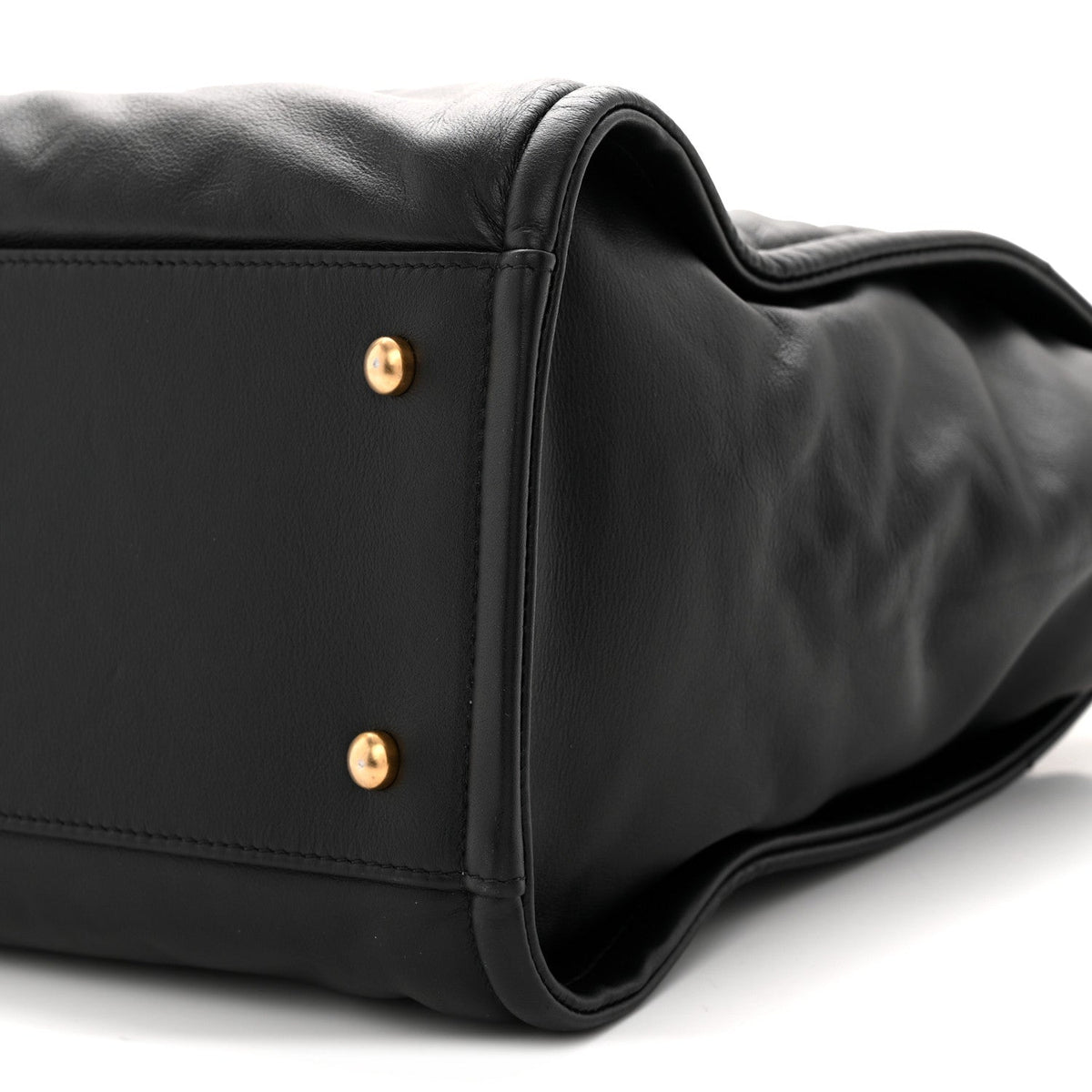 Calfskin Small Deauville Tote Black