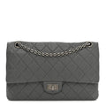 Aged Calfskin Quilted 2.55 Reissue 226 Flap Grey