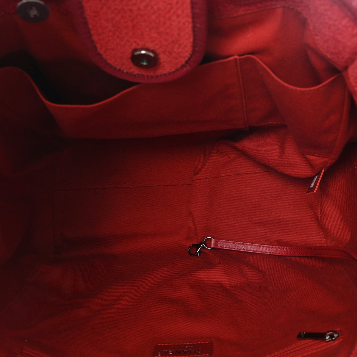 Lurex Boucle Medium Deauville Tote Red