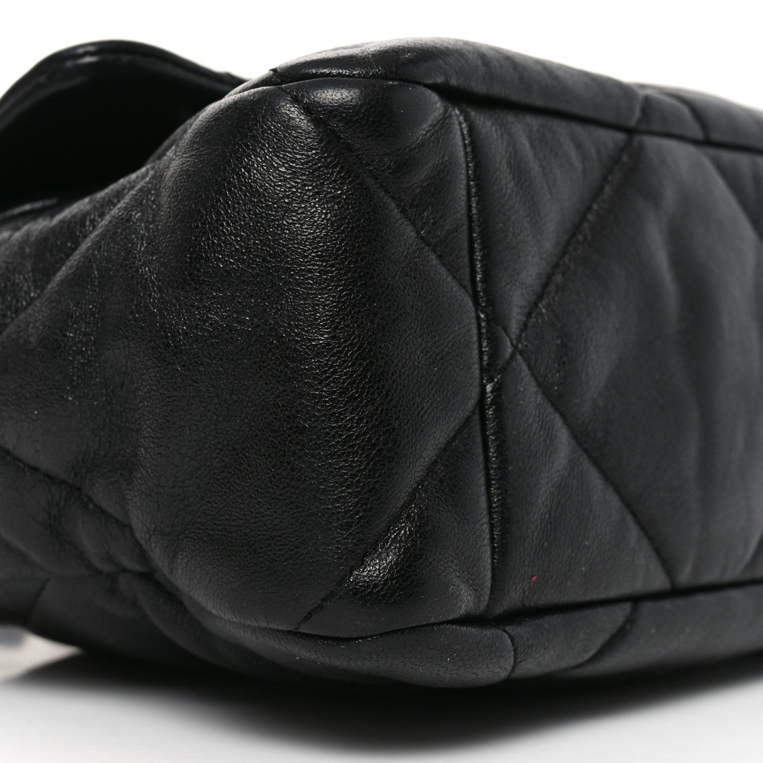 Goatskin Quilted Large Chanel 19 Flap Black