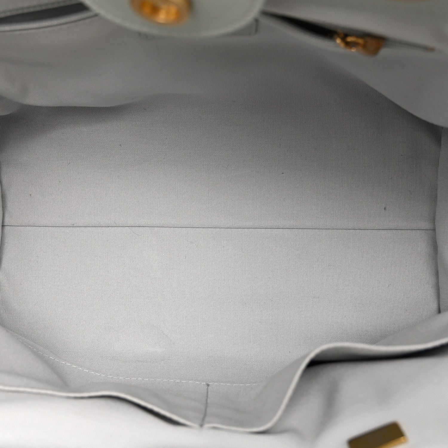 Calfskin Small Deauville Tote Light Grey