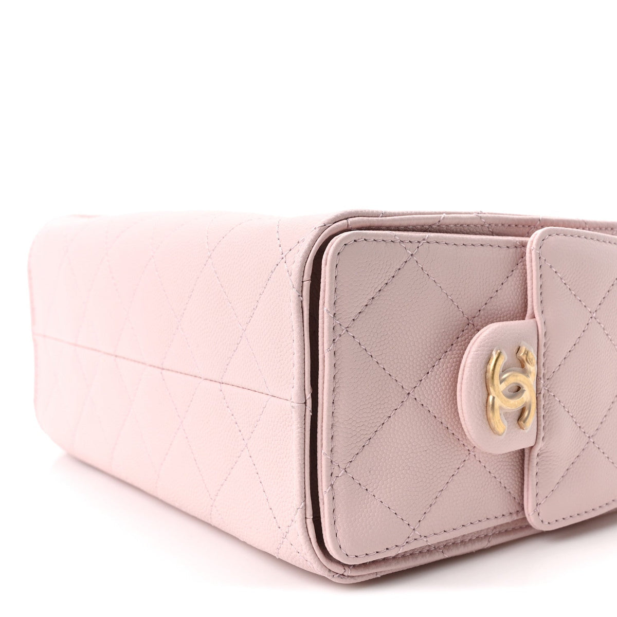 Caviar Quilted Mini Chanel 25 Handbag Light Pink