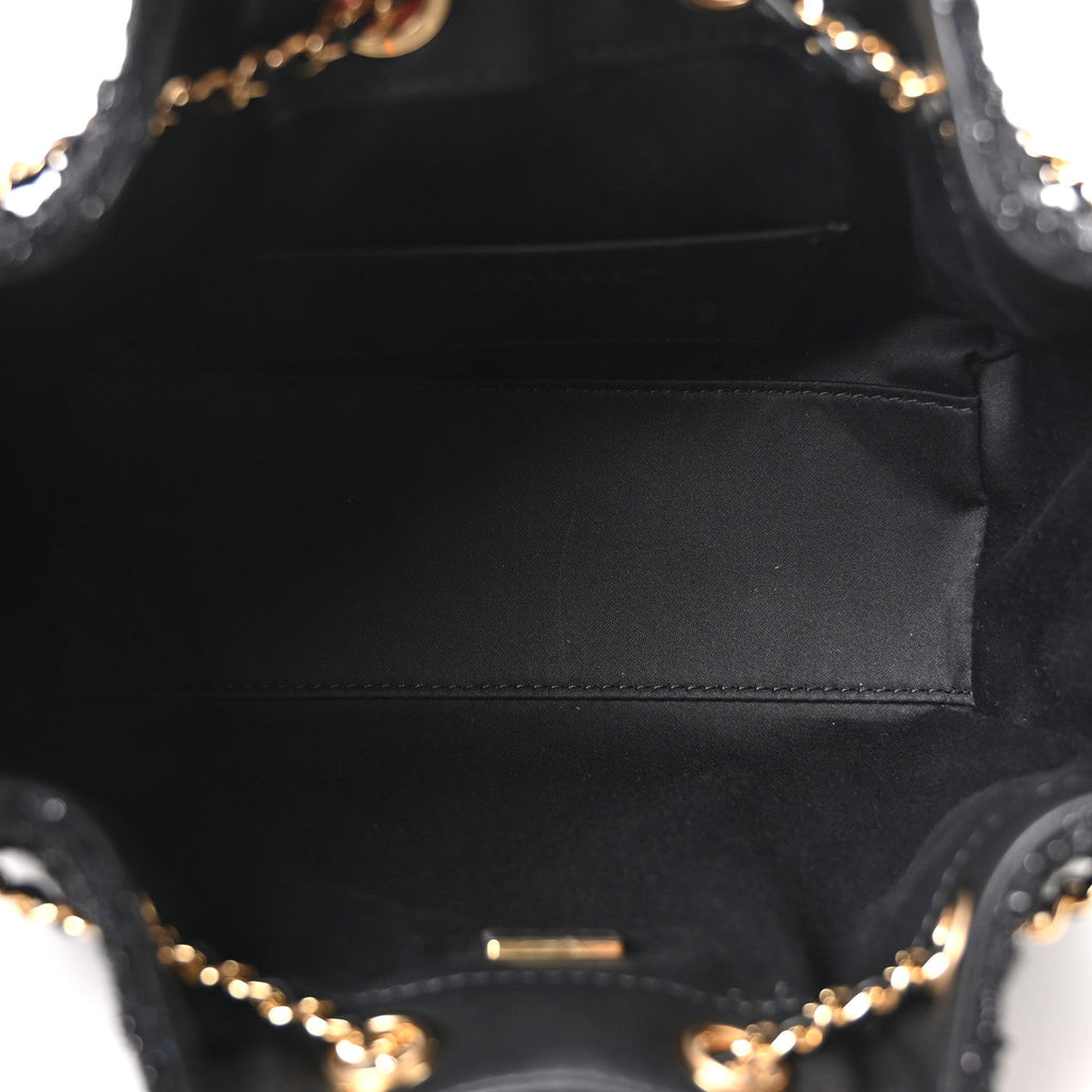 Tweed Quilted Mini Chanel 25 Handbag Black