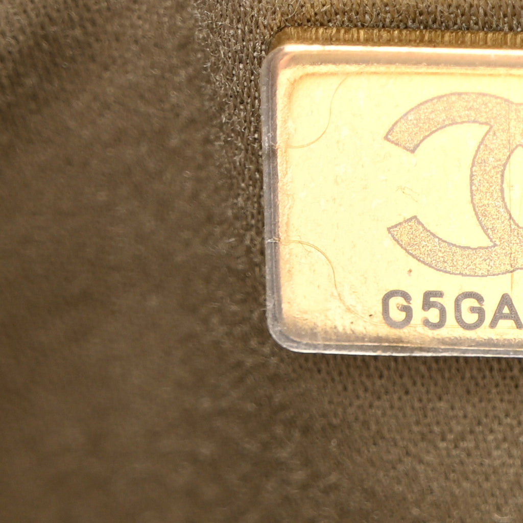 Pony Hair Mini Chanel 25 Handbag Dark Khaki