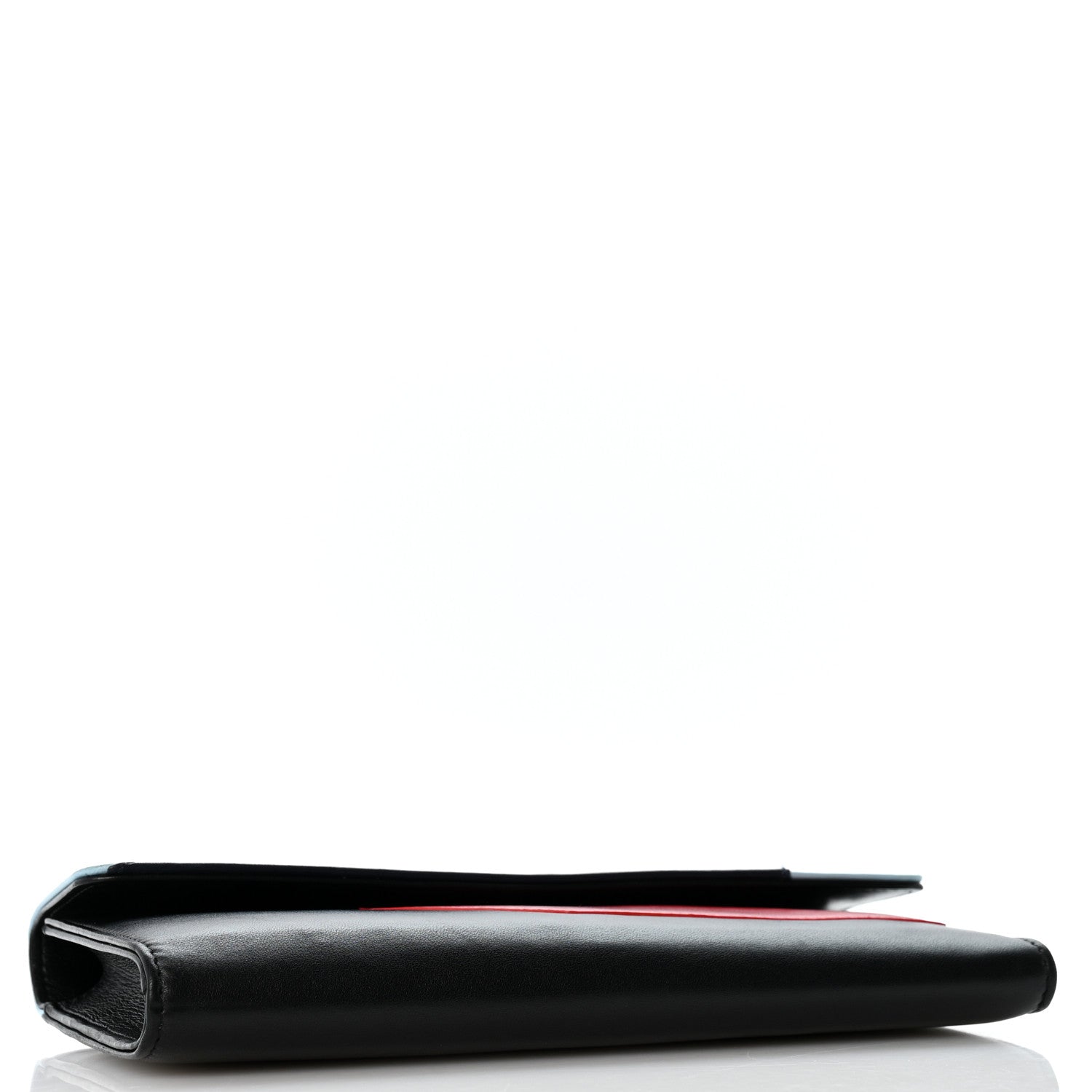 Lambskin Airlines Wallet On Chain WOC Blue Black Red