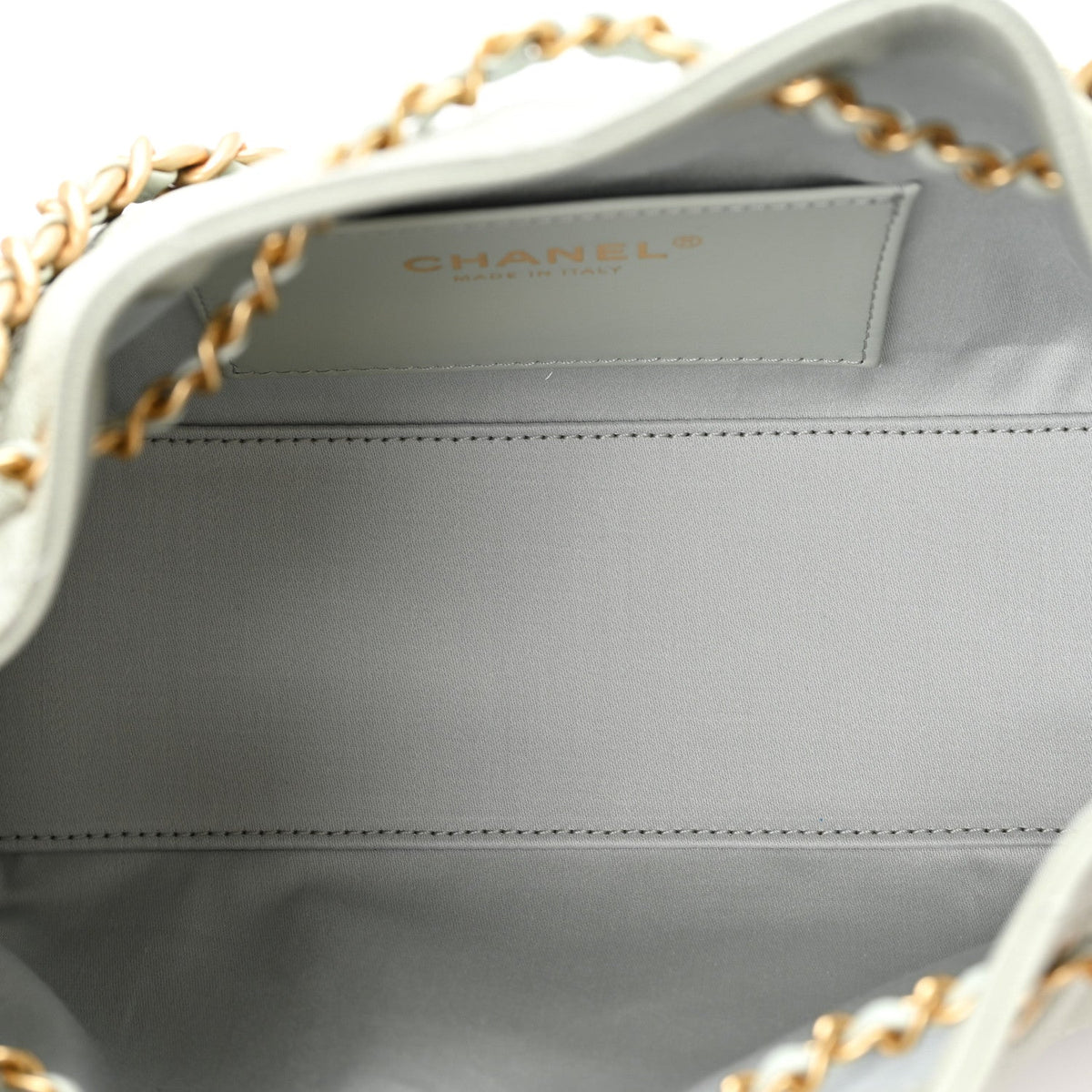 Caviar Quilted Mini Chanel 25 Handbag Light Green