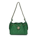 Caviar Quilted Mini Chanel 25 Handbag Green